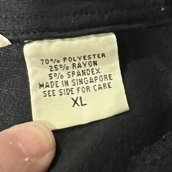 Vintage Eddie Bauer Womens Zip Up Collared Athletic Jacket Black XL VGC - Picture 4 of 5